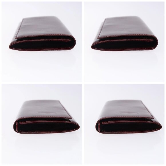 CARTIER Happy Birthday Long Wallet Enamel Bordeaux Auth bs27880 - Picture 16 of 16
